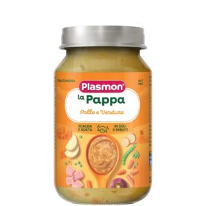 PLASMON "LA PAPPA" POULET ET LÉGUMES 200GR - À PARTIR DE 7 MOIS - HOMOGÉNÉISÉ - ALIMENT COMPLET